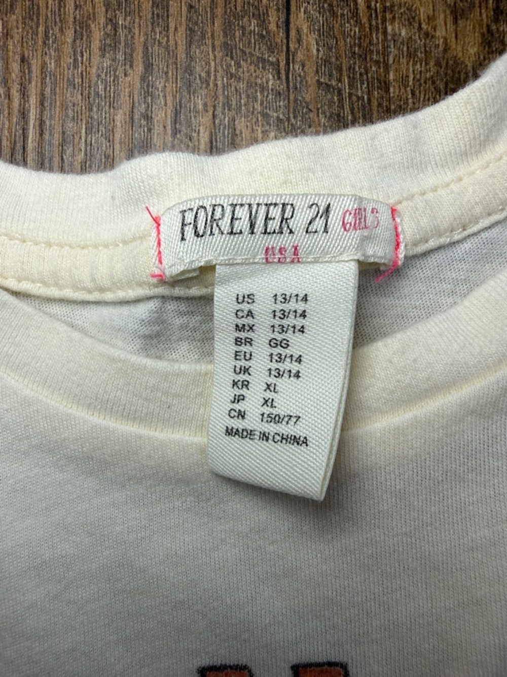 Forever 21 Girls White Graphic Tank with Rainbow Van Halen 1982 Lion Size 13/14 - Picture 7 of 8